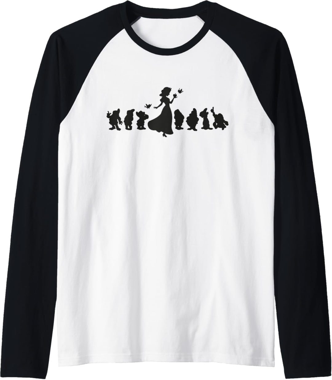 Disney Snow White and The Seven Dwarfs Silhouettes Raglan