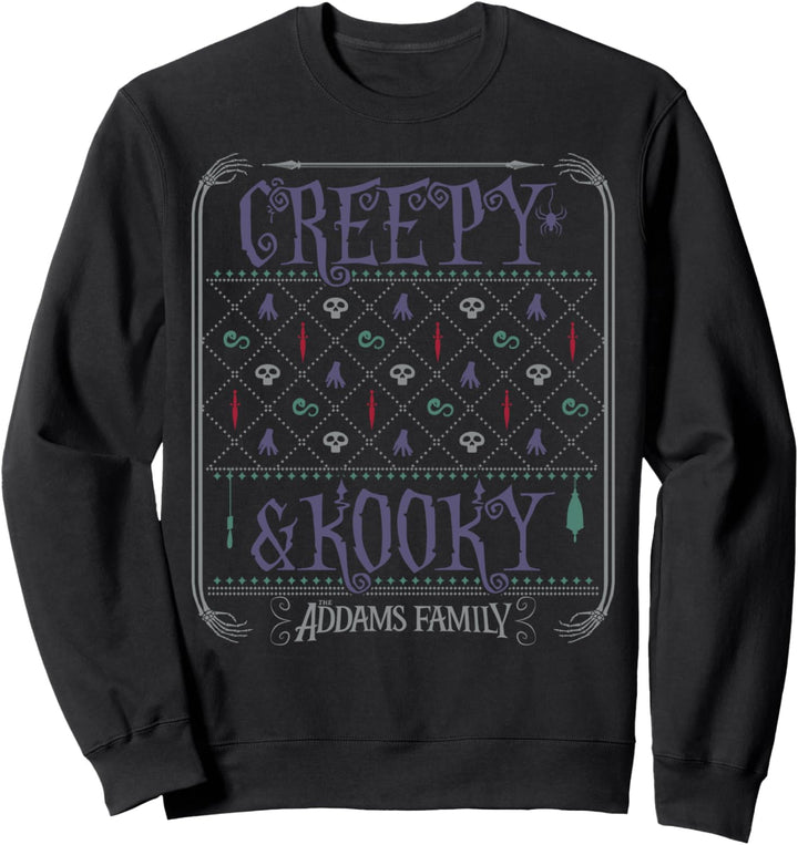 The Addams Family Christmas Creepy And Kooky Sweatshirt