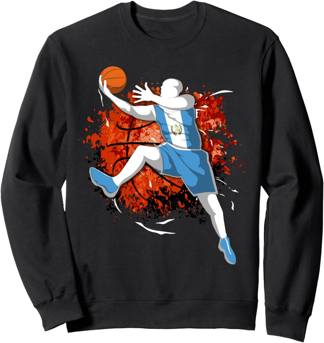Guatemala Basketball - Guatemaltekische Nationalflagge Sport Sweatshirt