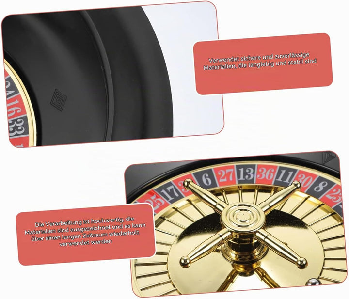 Poker Wheel Spielset Rotierendes Roulette Für Partys Tischspiel Unterhaltung Für Geburtstagsfeiern U