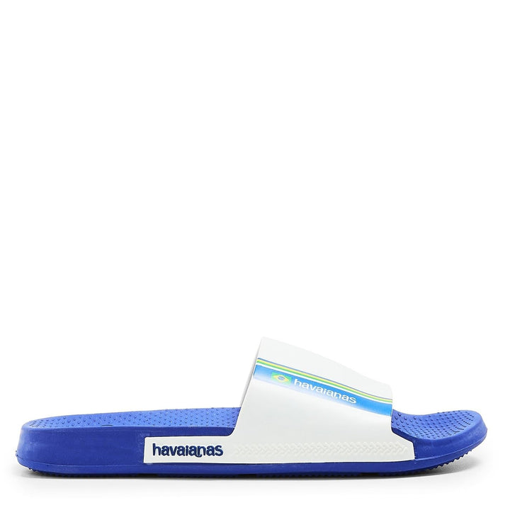 Havaianas Unisex Slide Brasil Schiebe-Sandalen, 33/34 EU Marine Blue