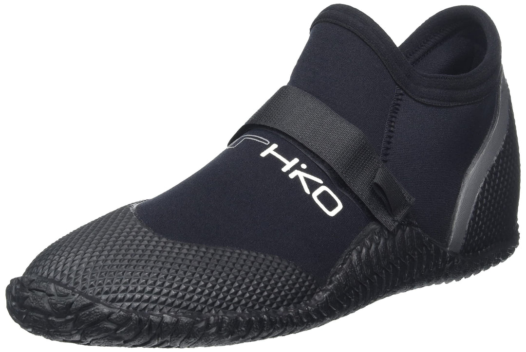 Neoprenschuh Hiko Sneaker mit Klett Wassersport Kanu Kajak Schwimmen SUP Surfen 10 =44.5 EU Schwarz,