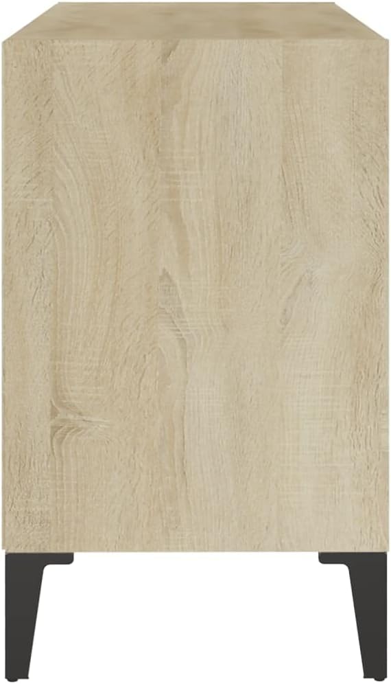 vidaXL TV-Schrank mit Metallbeinen Sonoma-Eiche 69,5x30x50cm