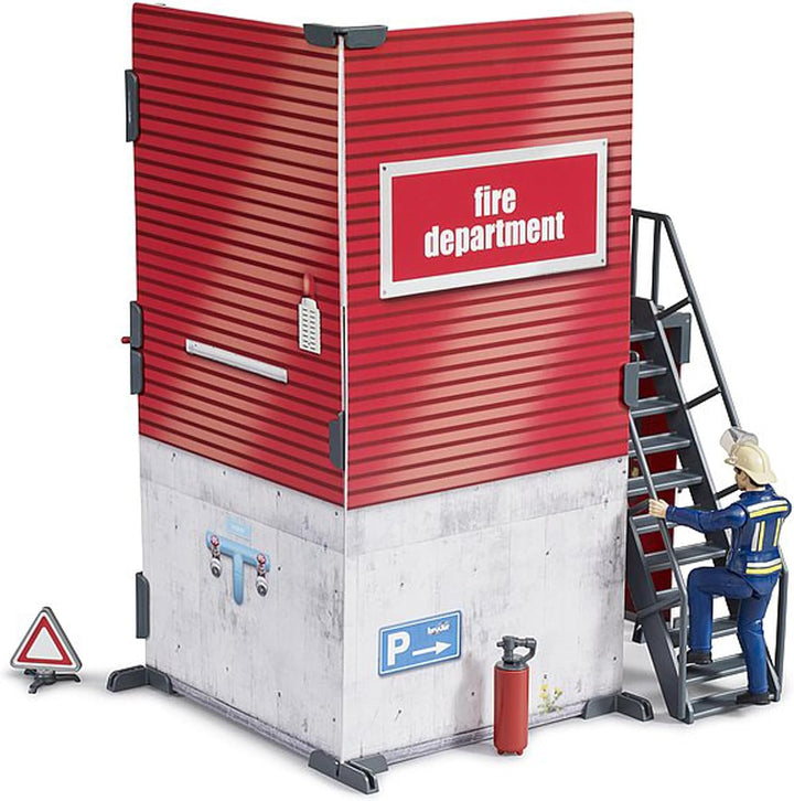 Bruder BWorld Brandweerkazerne met brandweerman