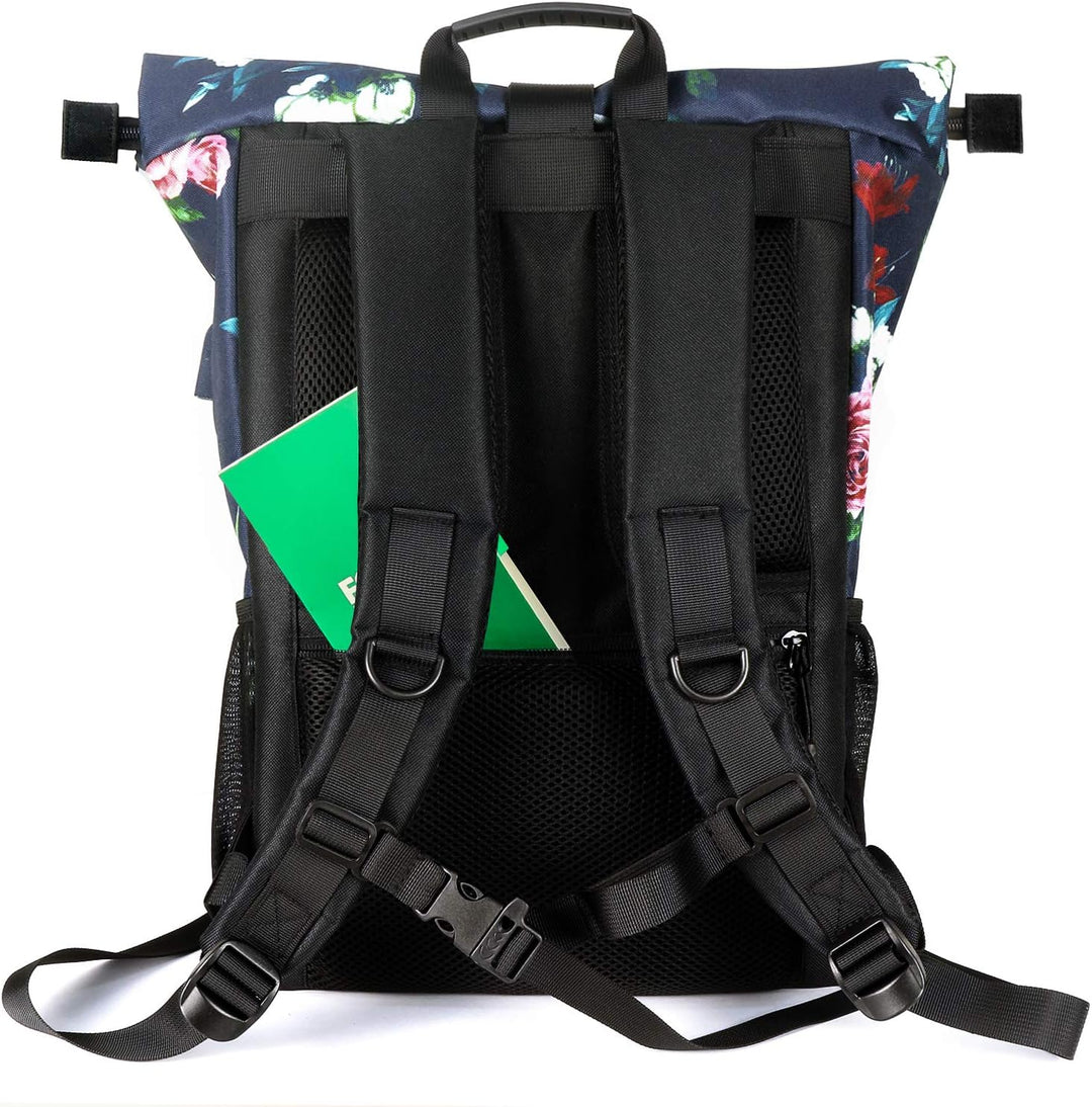 RJEU Rucksack Damen,Laptop Rucksack für 17.3 Zoll Laptop,Schulrucksack Frauen Mädchen Teenager mit U