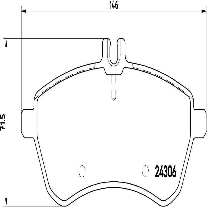 Brembo P 50 067 Bremsbelagsatz, Scheibenbremse - (4-teilig) Single, Single