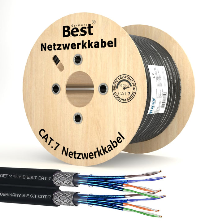 Germany B.e.s.t CAT 7 250M Duplex Erdkabel Netzwerkkabel Outdoorkabel LAN Kabel Ethernetkabel S/FTP
