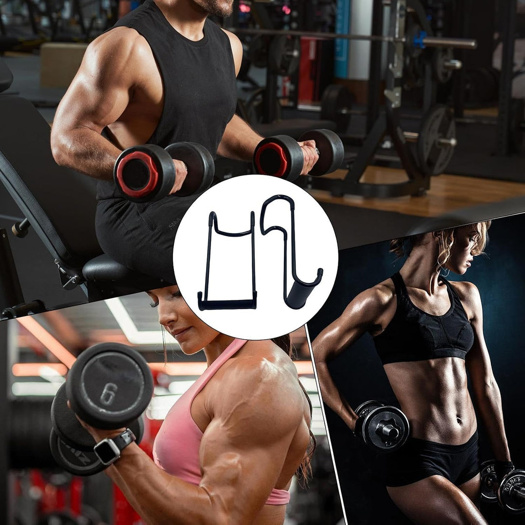Dumbbells Spotter Rack, Bench Press Attachments, Dumbbell Hooks for Workouts, Strength Training Acce