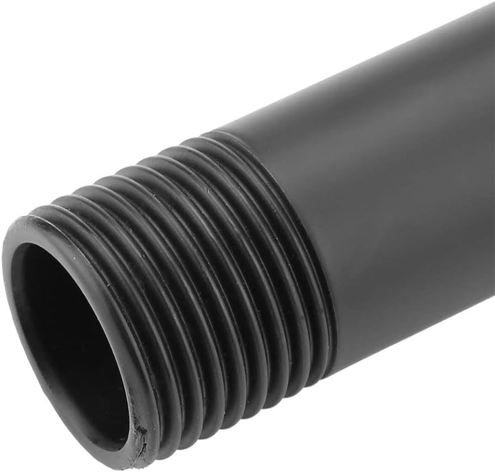 Wandmontage Wasserhahn Schwarz Messing Quadrat, Wasserfall Auslass G3/4 Aussengewinde mit Sprudler f