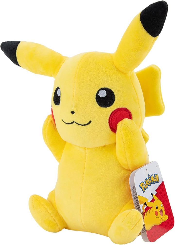 Pokémon PKW3074-20cm Plüsch - Pikachu, offizielles Plüsch Single, Single