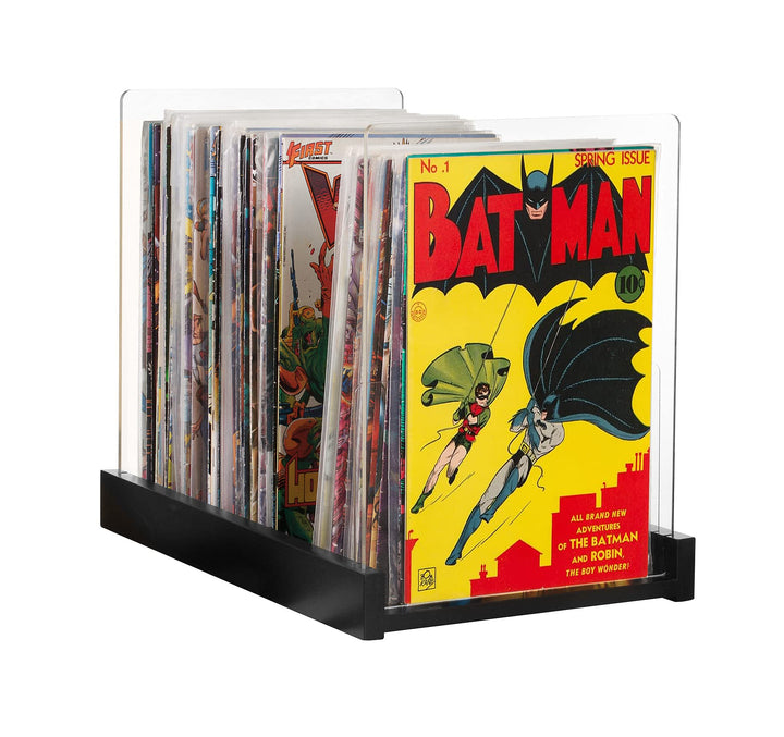 Comicbuch-Aufbewahrungshalter, Vitrine für Sammler – zum Patent angemeldete Comicbox aus Holz und Ac