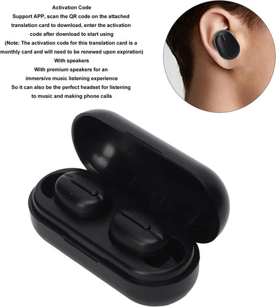 Bluetooth-Übersetzer-Ohrhörer, Unterstützt 84 Sprachen, L13-Zweiwege-Übersetzergerät mit Bluetooth u