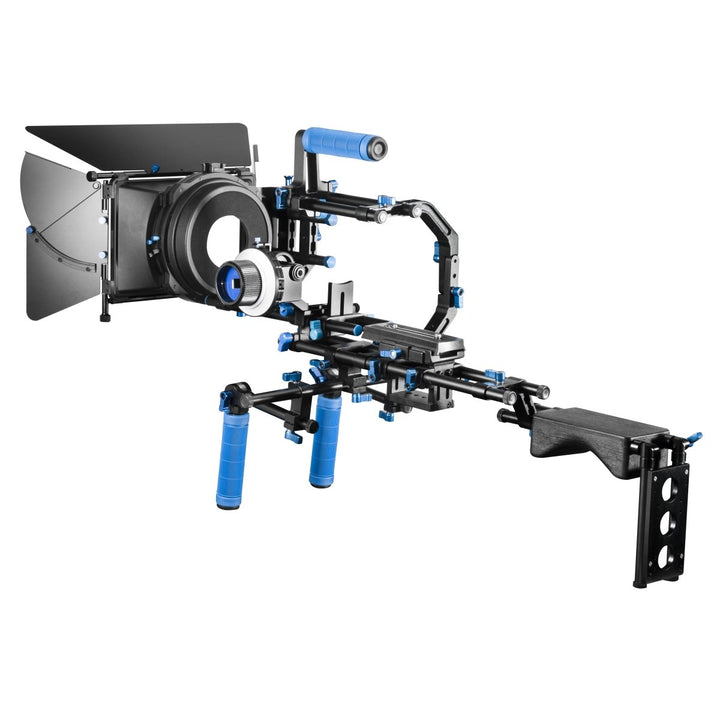 Walimex Pro 20018 Professional Video Set inkl. Video Rig Director III, Follow Fokus Quickstop Schärf