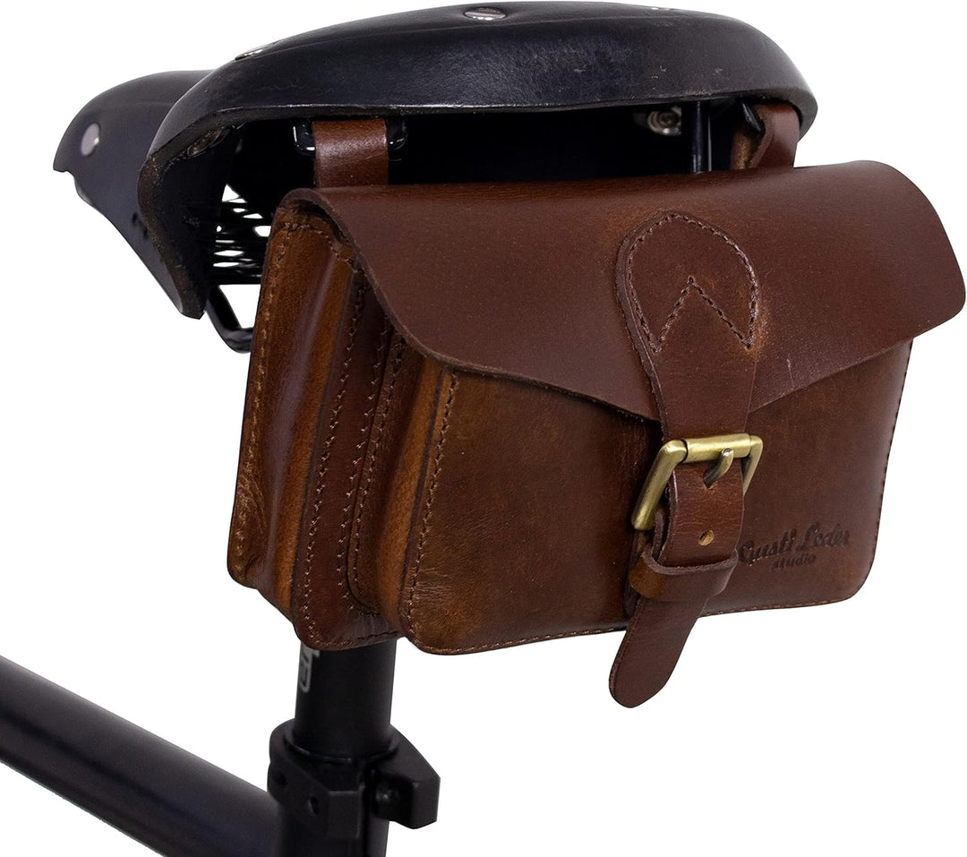 Gusti Satteltasche Leder - Antonio M. Lenkertasche Fahrradtasche Ledertasche diebstahlsicher Vintage