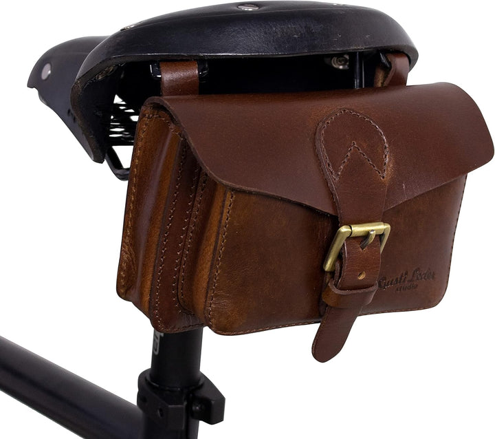 Gusti Satteltasche Leder - Antonio M. Lenkertasche Fahrradtasche Ledertasche diebstahlsicher Vintage