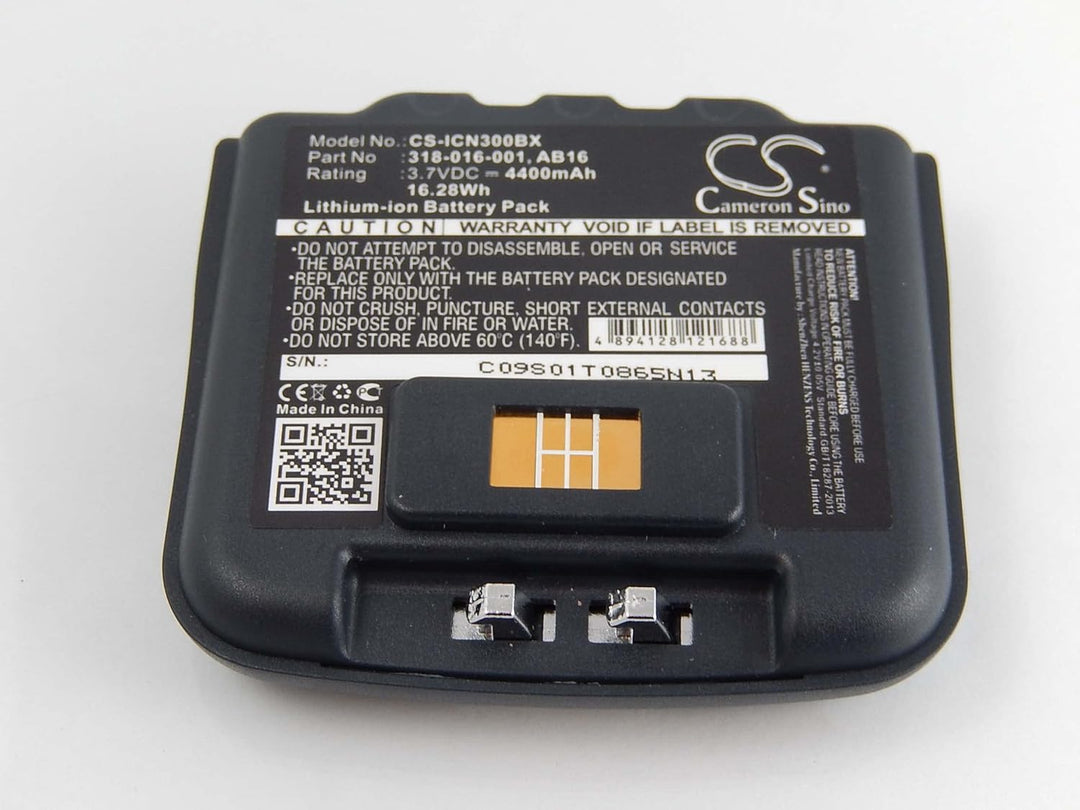 vhbw Li-Ion Akku 4400mAh (3.7V) kompatibel mit Barcode Scanner Intermec CN3, CN3E, CN4, CN4E Ersatz