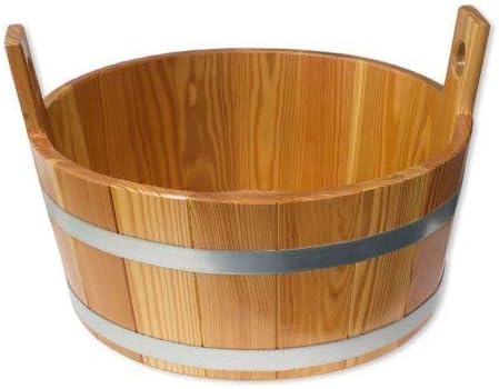 Blumenberg Saunawanne / Fusswanne Lärche, innen und aussen Hygieneversiegelung ca. 16l