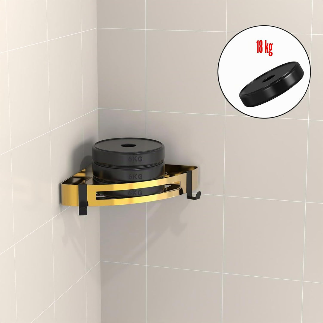Strength Enemy Duschablage Ecke Ohne Bohren SUS 304 Edelstahl Duschregal Badregal Eckablage Duschkor