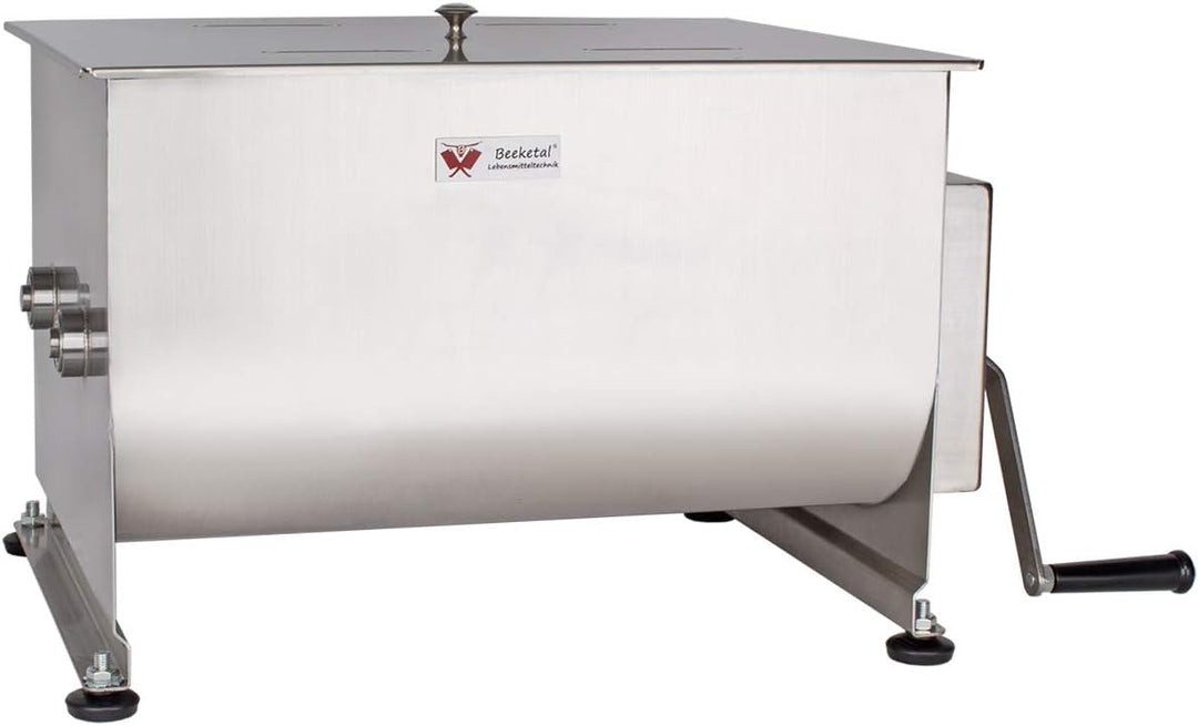 Beeketal 'FMD50' Gastro Marinator Vermenger aus Edelstahl mit ca. 50 Liter Volumen, 2 Butterfly-Misc