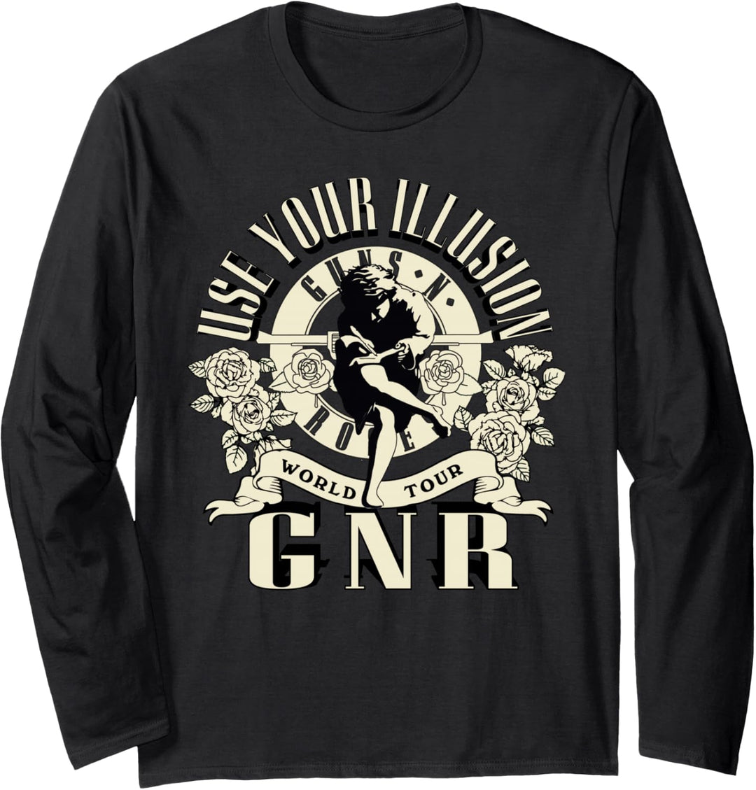 Offizielle Guns N' Roses Illusion World Tour Langarmshirt