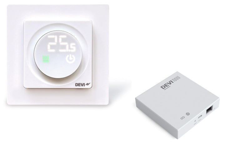 Set Devireg Display Connect Thermostat + Devi Connect Zigbee 140F1162 140F1166