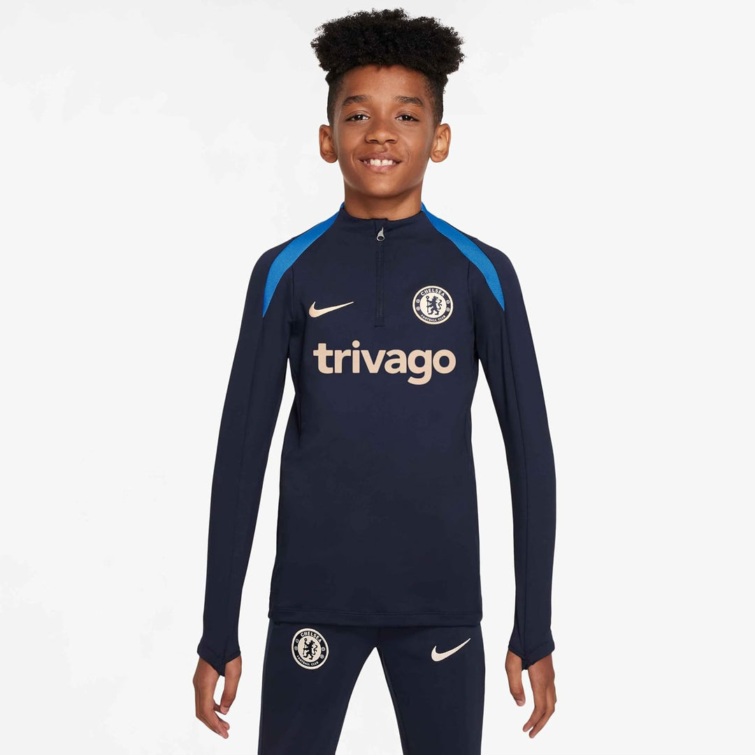 Nike Unisex Kinder Fc Chelsea Strike Dri-fit Drill-fussballoberteil aus Strickmaterial für Ältere Ki
