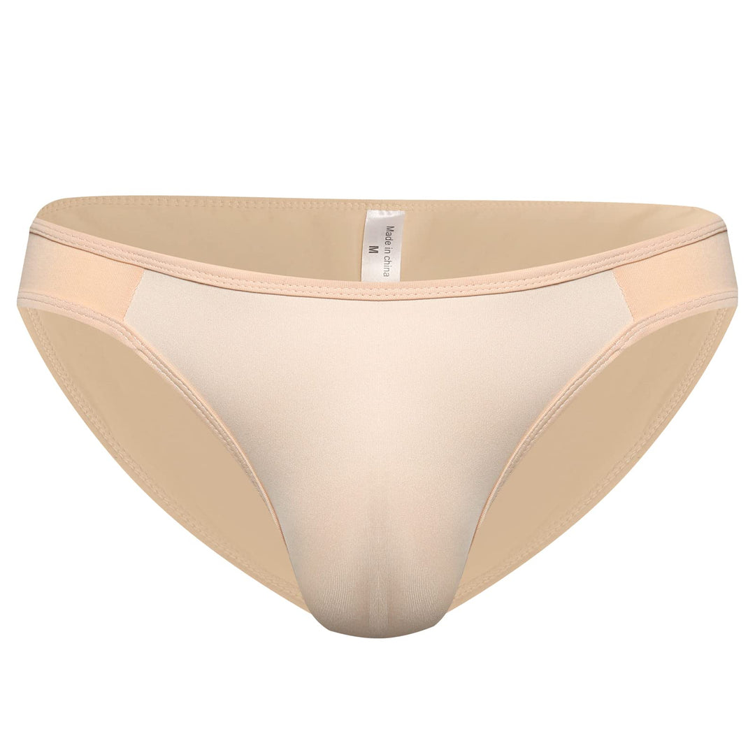 QiaTi Hiding Gaff Panty Shaping Hosenbrief für Crossdresser Transgender Unterwäsche 1briefs/Beige M,