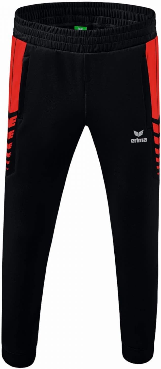 Erima Unisex Kinder Trainingshose Six Wings Funktionelle 128 Schwarz/Rot, 128 Schwarz/Rot