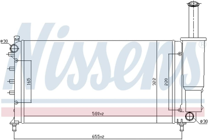 Nissens 61886 Kühler, Motorkühlung