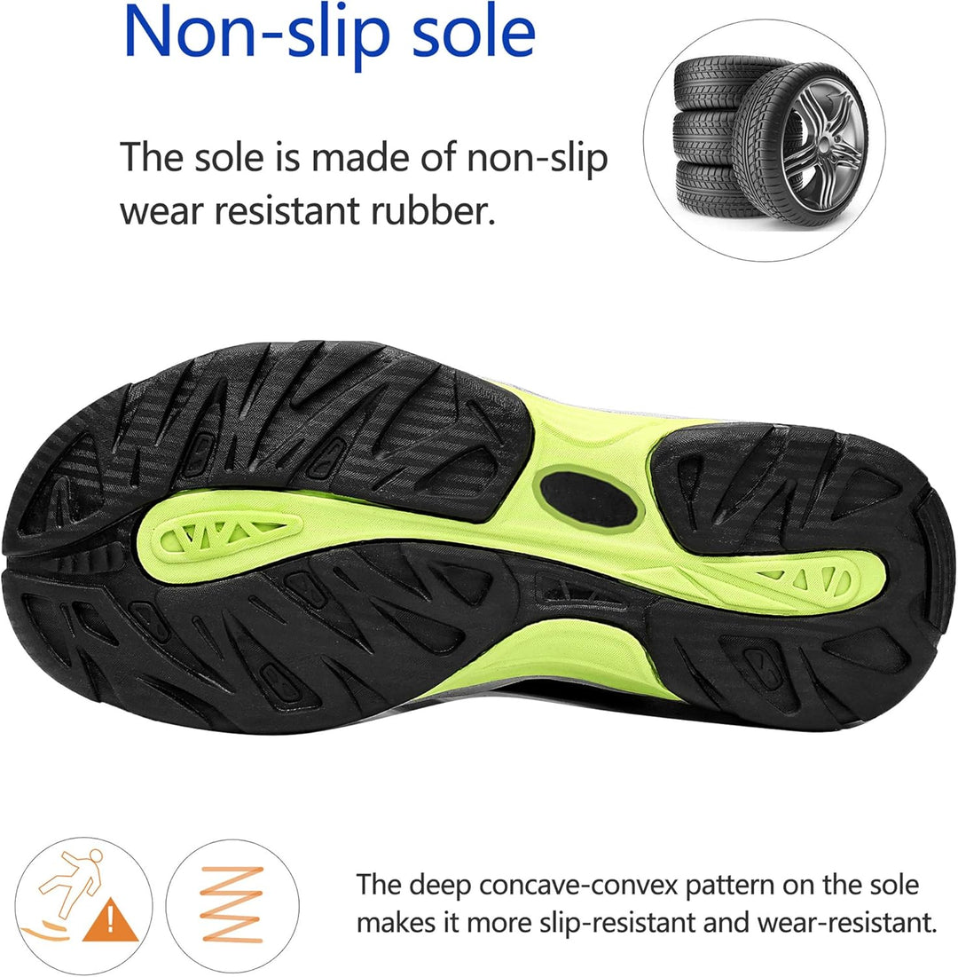 ZYLDK Herren Sandalen Leder Strand Trekkingsandalen Outdoorschuhe Sommer Wanderschuhe Männer Sport-O