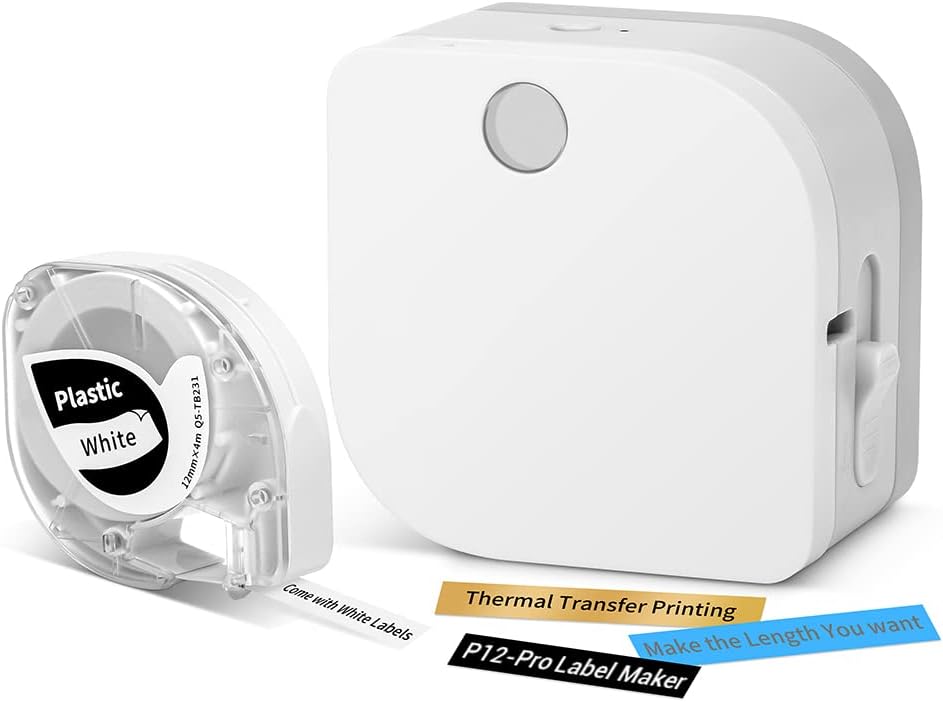 Phomemo P12 Pro Beschriftungsgerät Handgerät | Mini Bluetooth Etikettiergerät mit Etikettenband | US