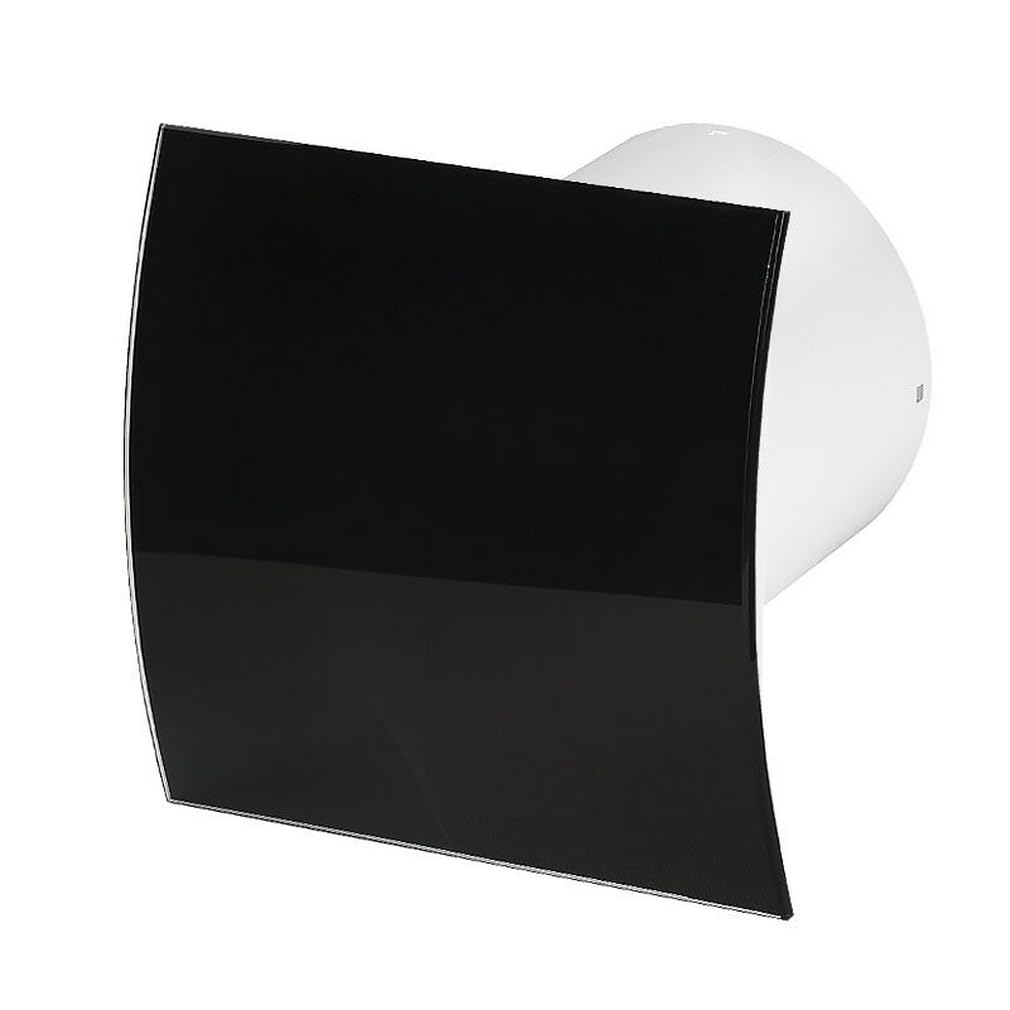 Awenta Badlüfter Wand-Ventilator Ø 100 mit Nachlauf, Kugellager Silent Escudo Glas - Line System+ (s
