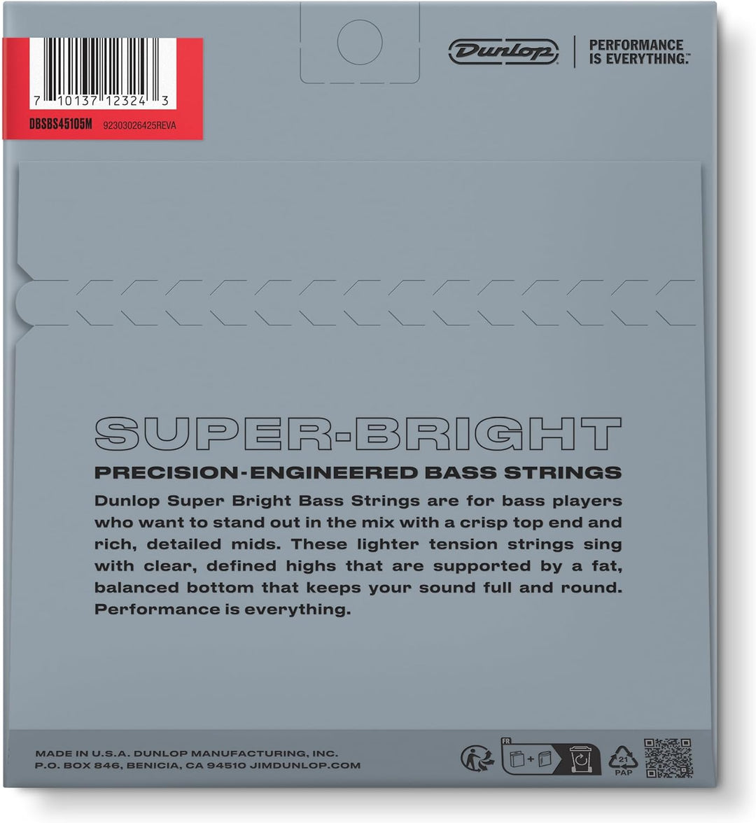 Bassgitarren-Saiten Dunlop SB Steel Medium 45-105