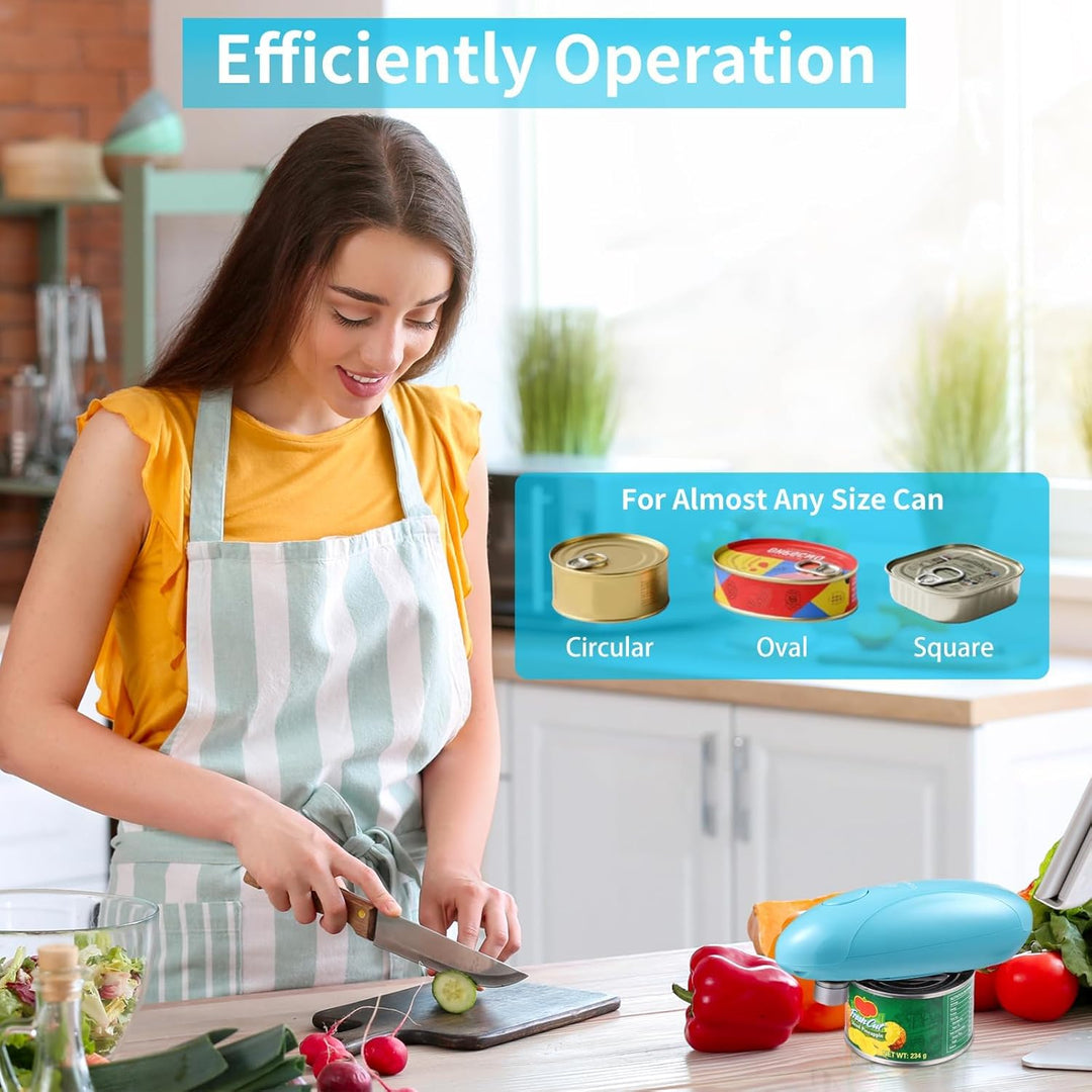Automatischer Dosenöffner Elektrisch mit Einem Tastendruck, Glatte Schnittkanten, USB‑Type‑C, Seitli