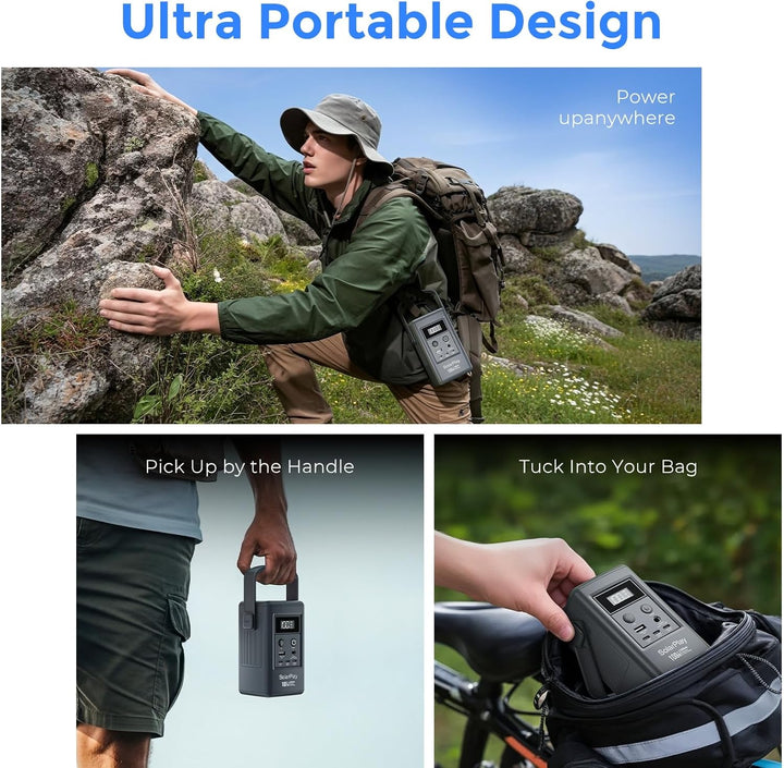 SOLARPLAY 25000mAh Power Bank, 92.5Wh Tragbares Ladegerät, 100W Power Bank Schnellladung für Männer