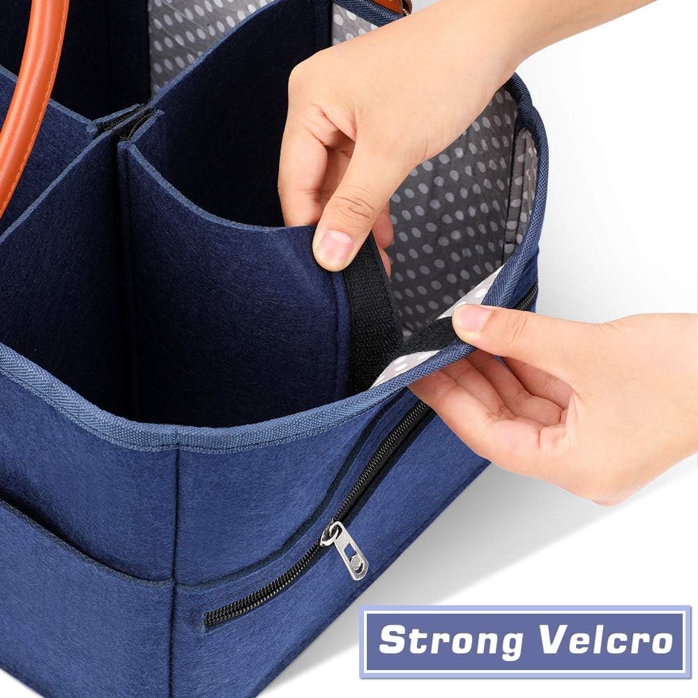 Baby Windel Caddy Organizer, grosse Windel Aufbewahrungskorb Persönlichkeit mit abnehmbaren Teiler t