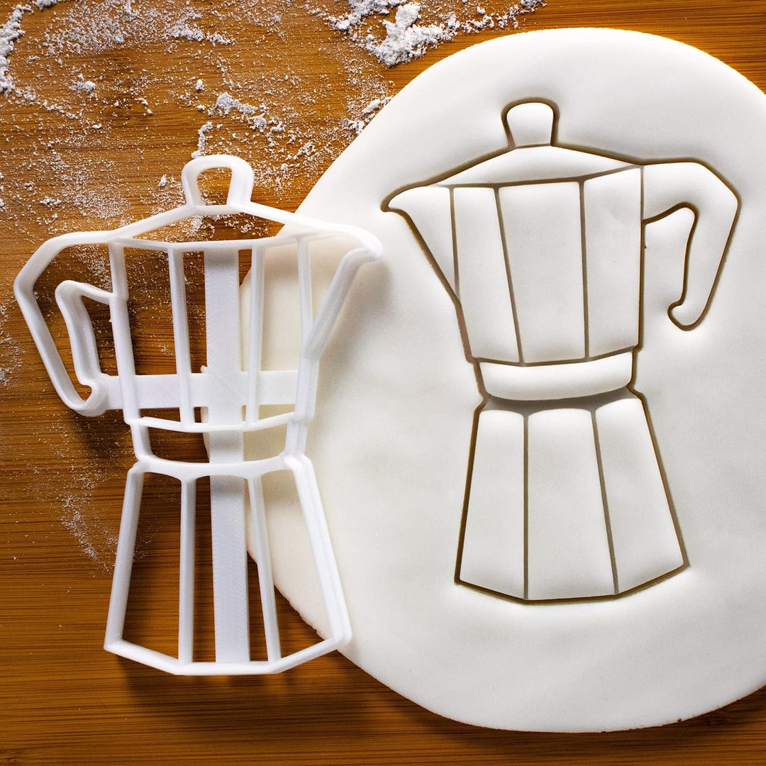 3er Set Kaffee Ausstechformen (Formen: Kaffeetasse, Kaffeebohne und Espressokanne), 3 Teile, Bakerlo