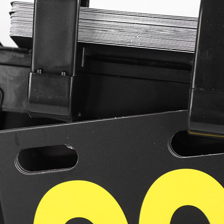 JasCherry Tragbare Flip Sport Anzeigetafel 4 Stellig Wettkämpfe Kerbe Zähltafel für Volleyball Badmi