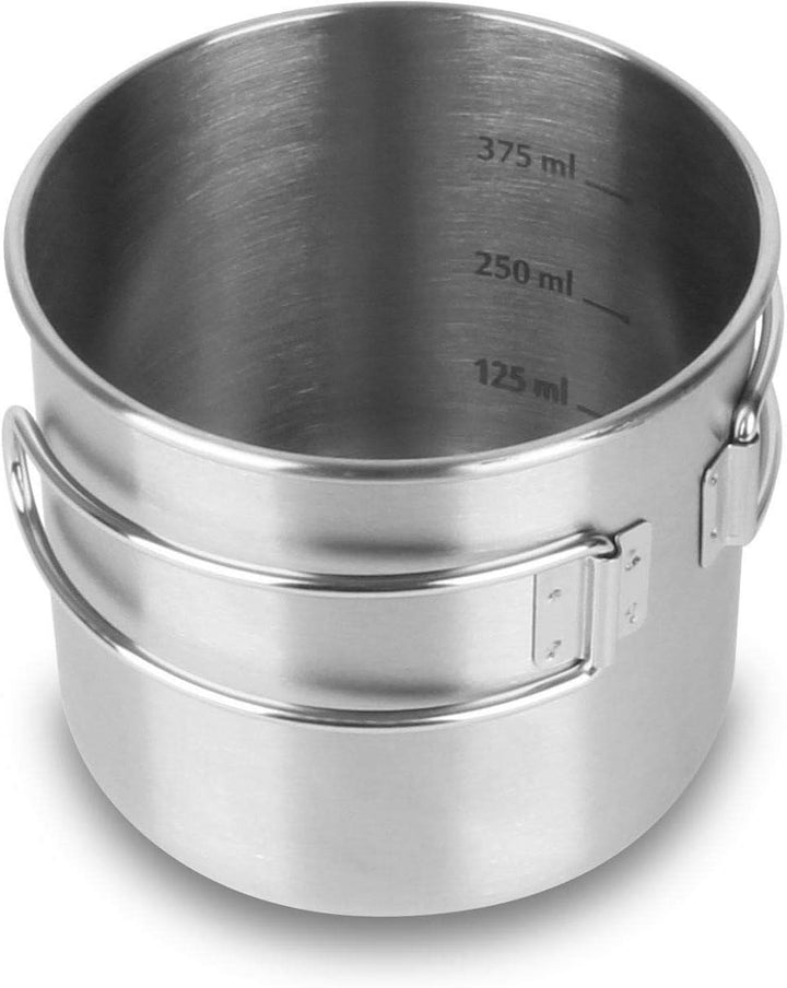Bundeswehr Essgeschirrset Bund Essbesteck + BW Aluminium Kochgeschirr + Edelstahltasse Oliv 3 Einhei