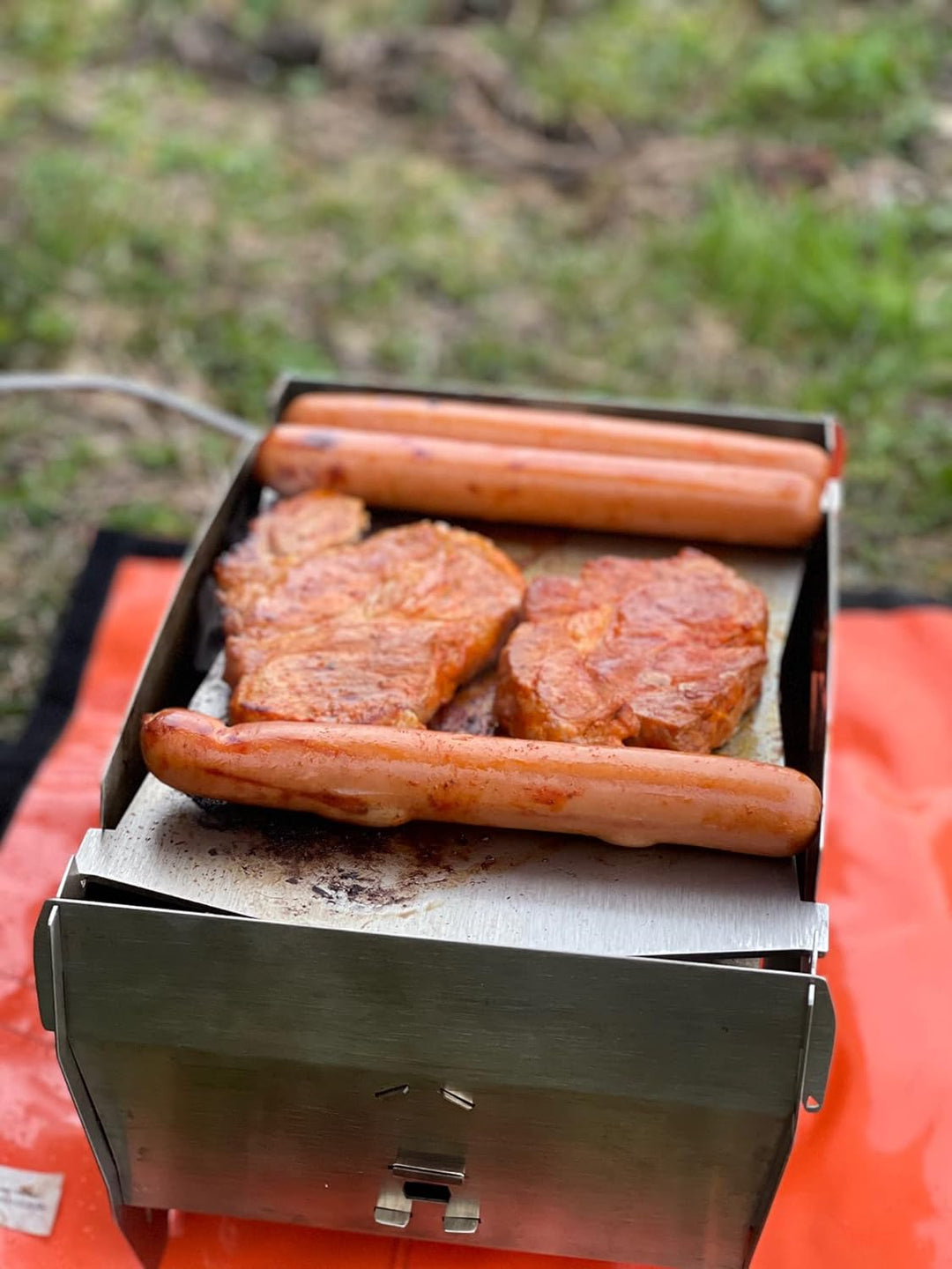 Edelstahl Grillplatte/Plancha passend für den Skotti Grill, 3mm Edelstahl