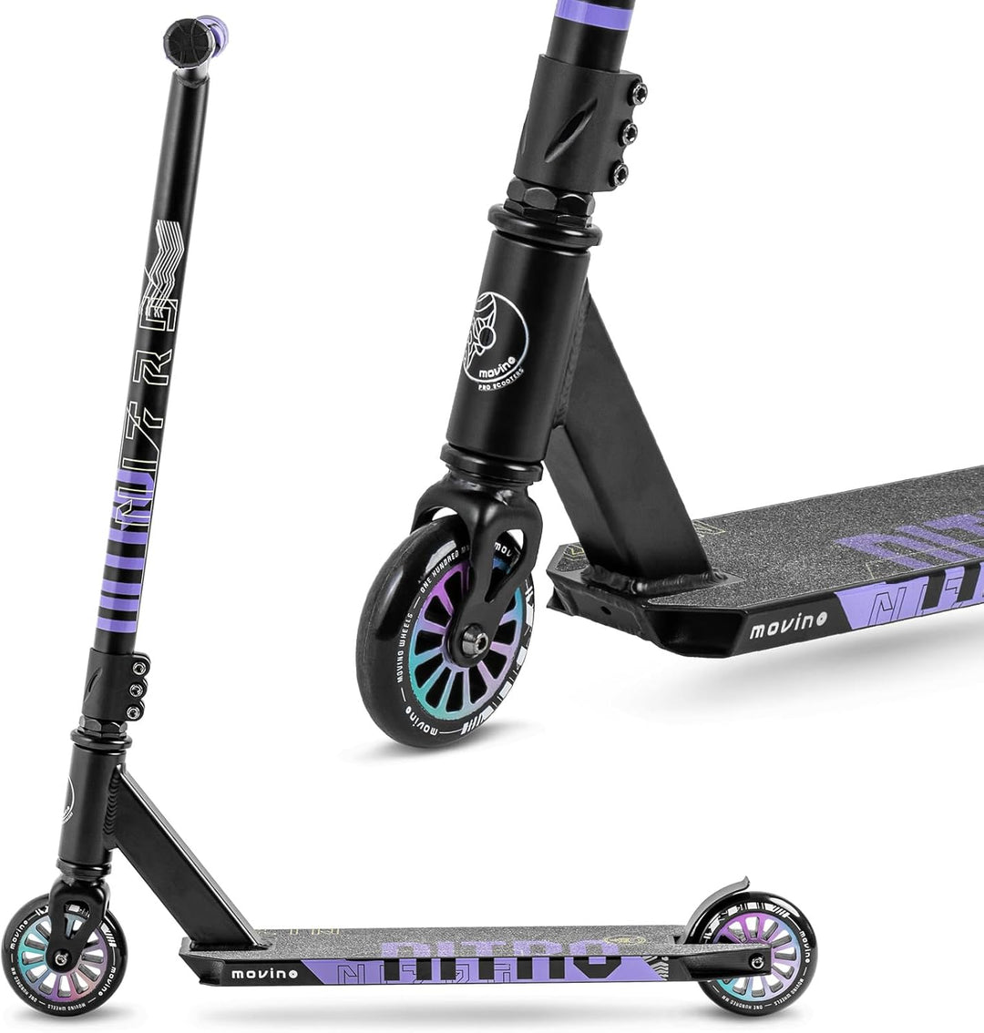 Movino Nitro Stunt Scooter Roller Professioneller Freestyle Trick Scooter für Jugendliche & Erwachse
