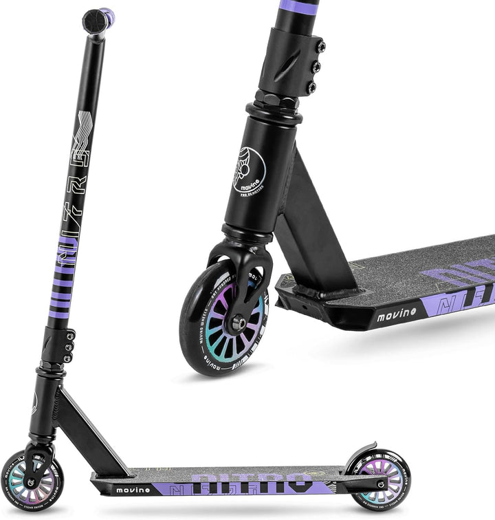 Movino Nitro Stunt Scooter Roller Professioneller Freestyle Trick Scooter für Jugendliche & Erwachse