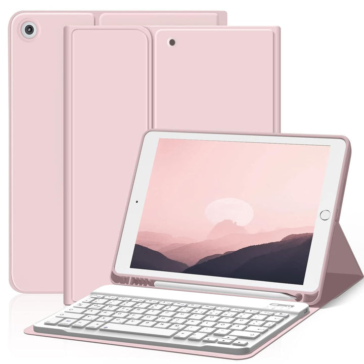 ZOYU Hülle mit Tastatur für iPad 9. Generation 2021/iPad 8. Generation 2020/iPad 7. Generation 2019,