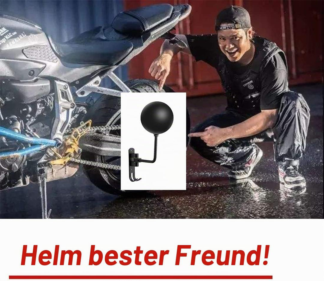 motofans helmhalter Wand Wandmontage, Motorradhelm, Huthalterung, aus Aluminiumlegierung (1 Stück) S
