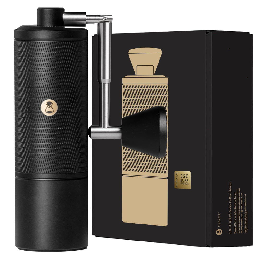 TIMEMORE C5 ESP Pro Handkaffeemühle mit S2C-042-III Kegelmahlwerk, 0,015mm Präzisionsverstellung, vo
