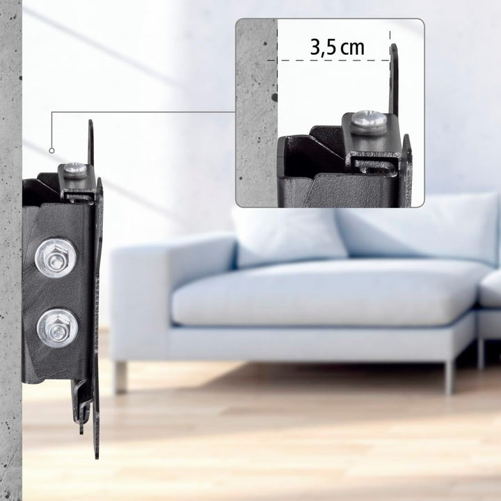 Hama TV Wandhalterung neigbar (TV Wandhalterung 10-26 Zoll, VESA 75x75 und VESA 100x100, bis 30kg, E