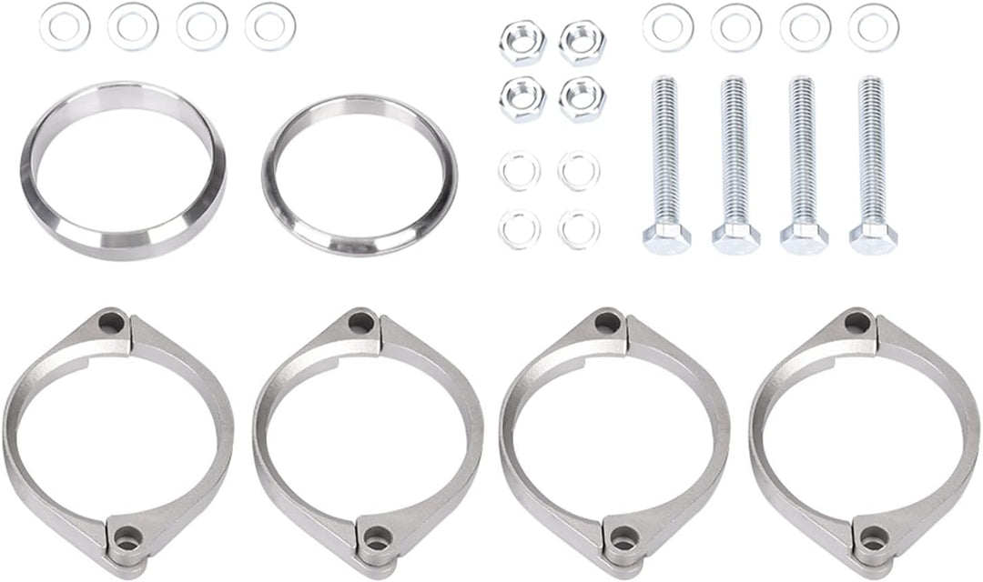 Verrostet auspuff flansch schalldämpfer zurück kasten reparatur klemmhalterungen fit für e46 m3