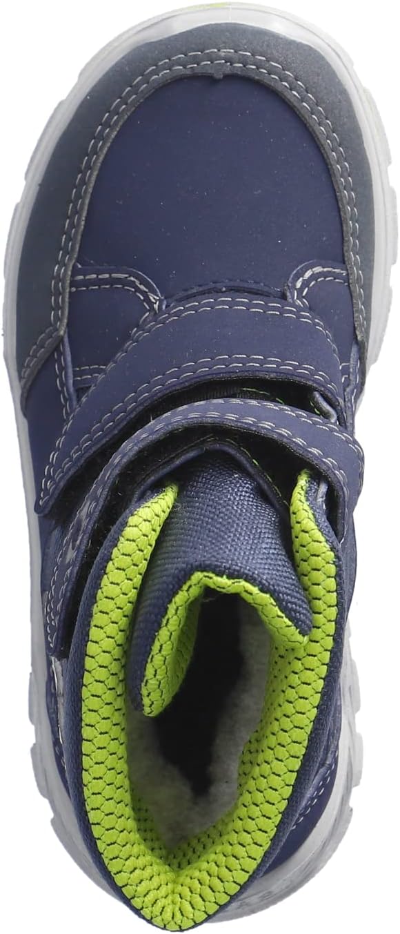 RICOSTA Jungen Winterstiefel ALIX, Boots,WMS:Weit,Sympatex,Glow in The Dark 27 EU Weit Blau 180, 27