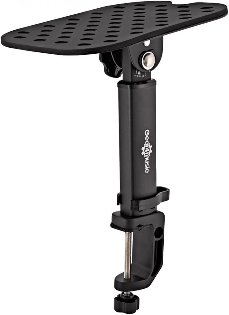 Studio Monitor Desktop Speaker Stands Height Adjustable with Clamp