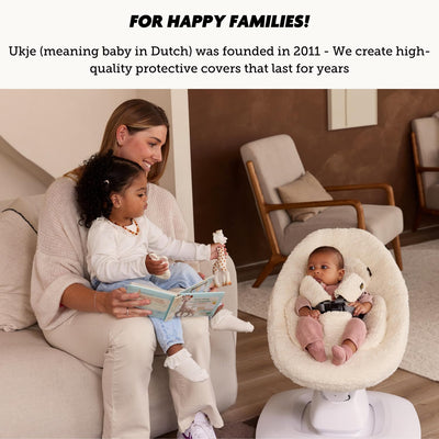 Ukje Liner Schwingbezug kompatibel mit 4moms MamaRoo 5, Multi-Motion Baby Schaukel, Baby Schaukelbez